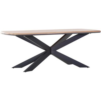 Esstisch GUTMANN FACTORY, beige (natur, schw, schwarz, natur), B:200cm H:78cm T:100cm, Tische Image
