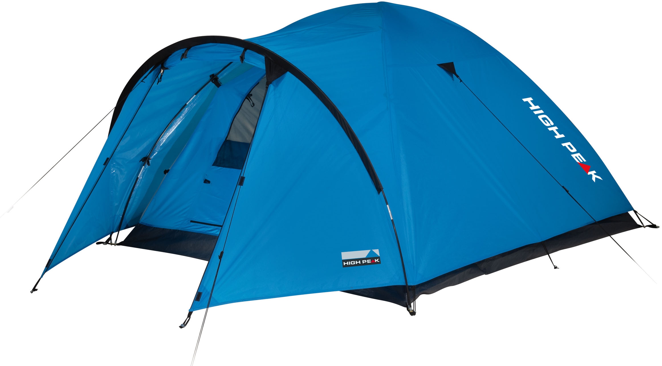 Kuppelzelt HIGH PEAK "Narvik 3", blau (blau, grau), Zelte, B/H/L: 190cm x 125cm x 295cm, B:190cm H:125cm L:295cm, Topseller