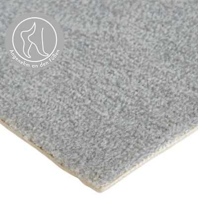 Teppichboden ANDIAMO "Catania, Velours, Made in Belgium", grau, B:400cm H:7,5mm L:350cm, Kunstfaser, Teppiche, meliert, Breite 400 cm oder 500 cm, strapazierfähig & pflegeleicht Image