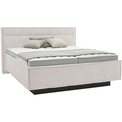 Polsterbett MUSTERRING "JustB SC 100", beige (creme, weiß), B:200cm H:115cm L:215cm, Polyester 53%, Polyacryl 40%, Viskose 7%, Betten, inklusive Matratze und Lattenrost, verschiedene Härtegrade und Farben Image