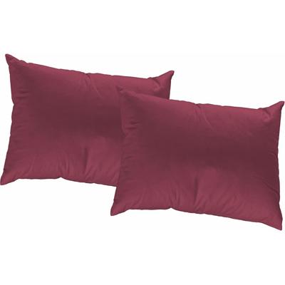 Dekokissen WIRTH "SUNBONE" Gr. 2, lila (beere, gemustert, unifarben), B:50cm L:50cm, Polyester, Dekokissen_Sitzkissen_Kissenhüllen, Kissenhülle ohne Füllung, 2 Stück Image