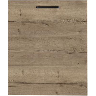 Frontblende NOBILIA "Structura", durchgehende Türfront für vollintegrierte Geschirrspüler", braun (eiche havanna nachbildung), B:45cm H:72cm T:1,9cm, MDF, Möbelblenden, in den Breiten Breiten 45 und 60 cm Image
