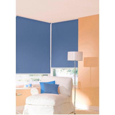 Seitenzugrollo SUNLINES "One size Style uni" Gr. 3, blau (jeansblau), B:142cm H:180cm, Polyester, Kunststoff, Metall, Rollos, Made in Germany Image