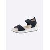 Sandale CAPRICE, Damen, Gr. 38, blau (marine), Textil, sportlich, Schuhe