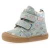 Lauflernschuh NATURINO "Wigghi", Kinder, Gr. 24, grün blumen, Veloursleder, geblümt, casual, Schuhe, Winterstiefel mit Blumenprint, Größenschablone zum Download