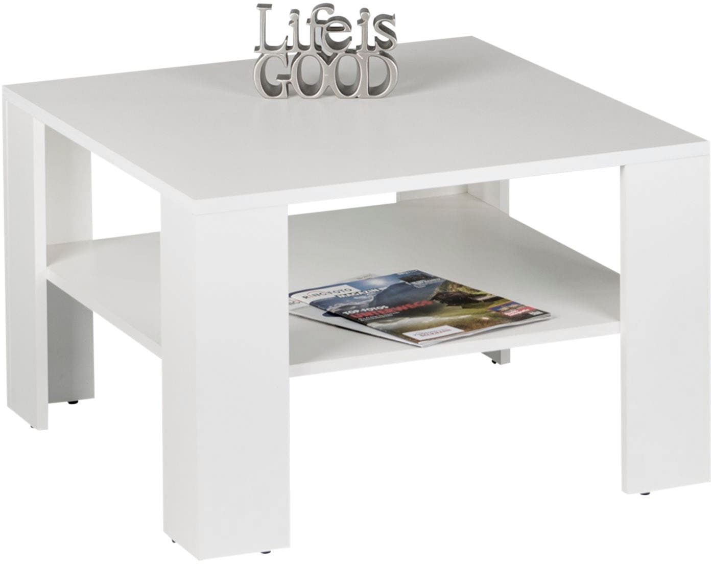 Couchtisch STOLKOM "Joker, TOPSELLER", weiß (weiß dekor, weiß dekor, weiß dekor), H:44cm, Tische, Couchtisch, Klassischer Wohnzimmertisch-Beistelltisch