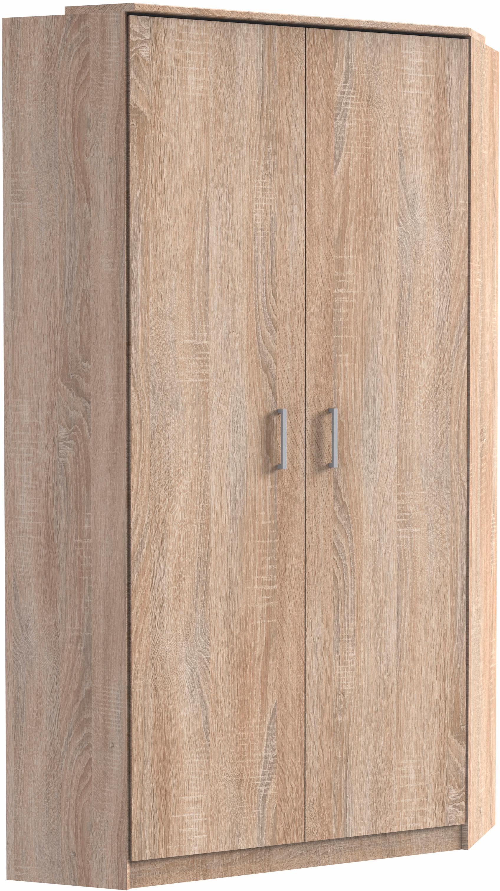 Eckkleiderschrank WIMEX "Click", braun (struktureichefarben hell), struktureichefarben hell, Schränke, Eckkleiderschrank, ohne Spiegel