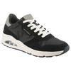 Sneaker SKECHERS "UNO-VINTAGE DAYZ", Herren, Gr. 48,5, schwarz-weiß (schwarz, weiß), Leder, casual, Schuhe, Keilsneaker, Sneaker mit Luftkissen