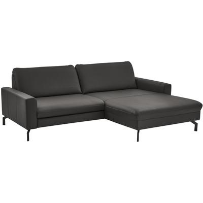 Ecksofa DIE PLANBAR "PN-EM20028 L-Form ohne Kopfstützen", schwarz, B:248cm H:89cm T:179cm, Sofas, wahlweise mit motorischem Canape Image