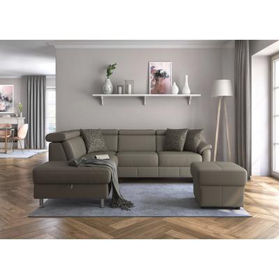 Ecksofa SIT & MORE "Freetown L-Form", grau (delphine), B:252cm H:84cm T:216cm, Sofas, inklusive Kopfteilverstellung und komfortablem Federkern Image