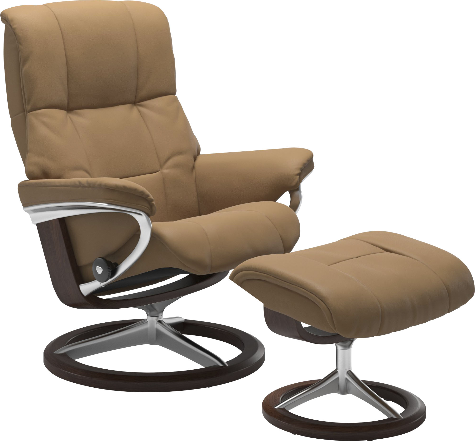 Relaxsessel STRESSLESS "Mayfair", braun (taupe paloma), B:83cm H:102cm T:73cm, Leder BATICK: BATICK ist ein leicht korrigiertes, durchgefärbtes und genarbtes Möbelleder, bei dem die meisten Unebenheiten und Spuren in der Regel entfernt wurden.;Leder... Image