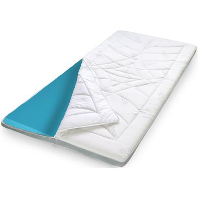 Topper STENDEBACH "Softtop Luxus TENCEL™ G-Cozy, 90x200, 180x200 cm und weitere Größen", grau, B:160cm H:8cm L:200cm, Gelschaum, Topper, Allergiker geeignet (Hausstauballergiker), Temperaturausgleichend Image