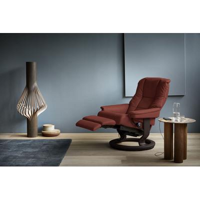 Relaxsessel STRESSLESS "Mayfair", rot (rot dinamica), B:79cm H:101cm T:77cm, Leder BATICK: BATICK ist ein leicht korrigiertes, durchgefärbtes und genarbtes Möbelleder, bei dem die meisten Unebenheiten und Spuren in der Regel entfernt wurden., Leder... Image