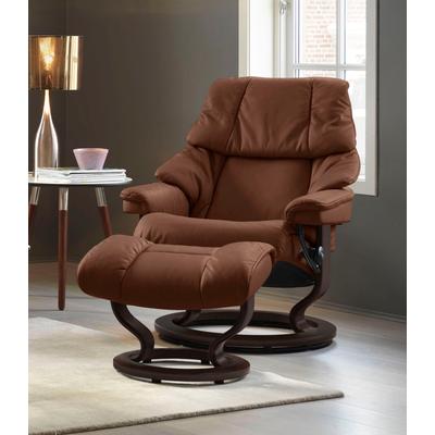 Relaxsessel STRESSLESS "Reno", braun (copper paloma), B:75cm H:96cm T:75cm, Leder BATICK: BATICK ist ein leicht korrigiertes, durchgefärbtes und genarbtes Möbelleder, bei dem die meisten Unebenheiten und Spuren in der Regel entfernt wurden., Leder... Image