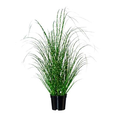 Kunstgras GASPER, grün (grün, weiß), B:35cm H:58cm T:35cm, Kunststoff, Kunstpflanzen Image