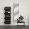 Schuhschrank SPINDER DESIGN "Billi", schwarz, B:50cm H:150cm T:22cm, Metall, Schränke, Metall, Breite 50 cm
