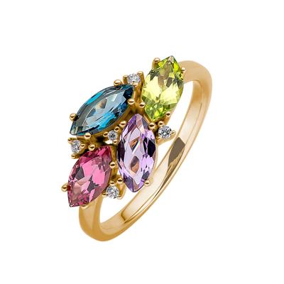 Fingerring LADY Gr. 21, gold (gelbgold 375), Fingerringe, Damen, 21, Metall-Gold, Metall, Gold Image