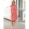 Hemdblusenkleid CLASSIC BASICS "Kleid", Damen, Gr. 54, Normalgrößen, rosa (flamingo), 70% Baumwolle, 30% Viskose, unifarben, kurz, Kurzarm, Kleider
