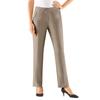 Bügelfaltenhose COME ON, Damen, Gr. 54, Normalgrößen, grau (taupe, meliert), 65% Polyester, 32% Viskose, 3% Elasthan, meliert, unifarben, lang, Hosen