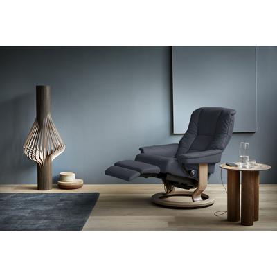 Relaxsessel STRESSLESS "Mayfair", blau (shadow blau paloma), B:88cm H:102cm T:76cm, Leder BATICK: BATICK ist ein leicht korrigiertes, durchgefärbtes und genarbtes Möbelleder, bei dem die meisten Unebenheiten und Spuren in der Regel entfernt wurden.,... Image