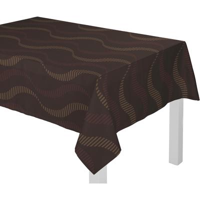 Tischdecke WIRTH "LUPARA" Gr. 3, braun, B:130cm L:160cm, Polyester, Baumwolle, Tischdecken Image