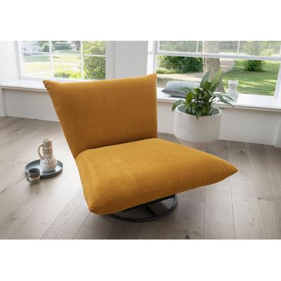 Drehsessel INOSIGN "Cremona", gelb, B:100cm H:78cm T:96cm, Sessel, 360 drehbar mit Metallfuß Image