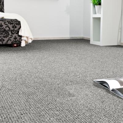 Teppichboden ANDIAMO "Patras, Strukturschlinge, Made in Netherlands", grau, B:500cm H:8,5mm L:300cm, Kunstfaser, Teppiche, meliert, Breite 400 cm oder 500 cm, strapazierfähig & robust Image