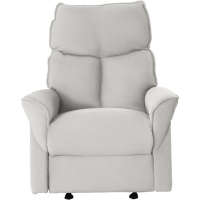 Relaxsessel LA-Z-BOY, grau (grau weiß rvt 31), B:82cm H:103cm T:92cm, Chenille RVT (100% Polyester), Sessel, inkl. Rücken- und Fußverstellung mit Trafo, Akku oder manuell Image