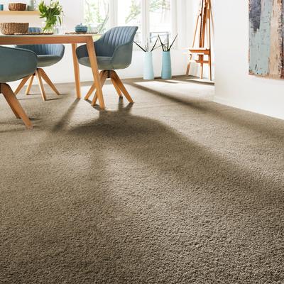 Teppichboden ANDIAMO "Verona, Velours, Made in Belgium", braun, B:500cm H:6mm L:800cm, Kunstfaser, Teppiche, Uni Farben, Breite 400 cm oder 500 cm, strapazierfähig, pflegeleicht Image