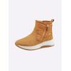 Stiefelette CAPRICE, Damen, Gr. 37, gelb (ocker), Leder, Textil, sportlich, Schuhe