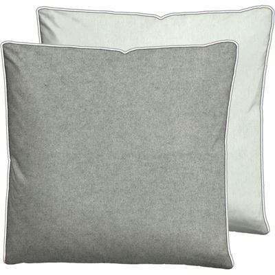 Kissenbezug BIBERNA Gr. 3, grau (hellgrau, grau), B:40cm L:60cm, Baumwolle, 100% Baumwolle, Kissenbezüge Image