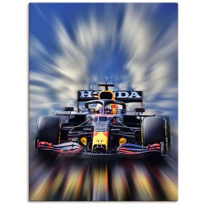 Wandbild ARTLAND "Max Verstappen - Weltmeister der Formel1", blau (farbe bild(er): blau), B:30cm H:40cm, Bilder, als Alubild, Outdoorbild, Leinwandbild, Poster, Wandaufkleber Image