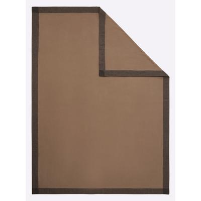 Wohndecke BIEDERLACK Gr. 1, braun (camel), B:150cm L:210cm, 100% Wolle, Wohndecken Image