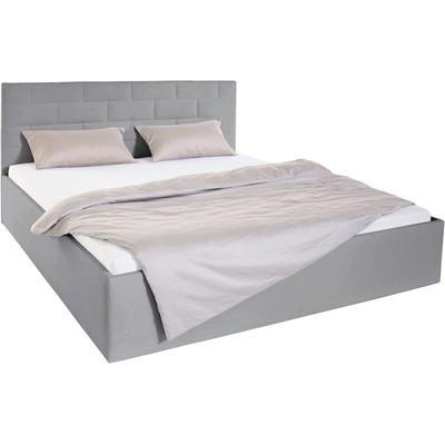 Polsterbett, grau, B:190cm H:98cm L:210cm, Bezug Bett: 100% Polyester, Bonnell-Federkernmatratze: 51% Polypropylen, 39% Polyester, 10% Baumwolle, Kaltschaummatratze: 100% Polyester, Bezug abnehm- und waschbar bis 60u00b0C, WESTFALIA SCHLAFKOMFORT,... Image