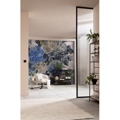 Fototapete KOMAR "Digitaldruck Vlies - Vintage blue Garden - Größe 300 x 250 cm", blau, Rollen:, Vlies, Tapeten, Wohnzimmer, Schlafzimmer Image