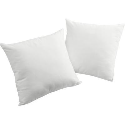 Dekokissen WIRTH "Newbury" Gr. 2, weiß (weiß, unifarben), B:50cm L:50cm, Baumwolle, Polyester, Dekokissen_Sitzkissen_Kissenhüllen, Kissenhülle ohne Füllung, 2 Stück Image