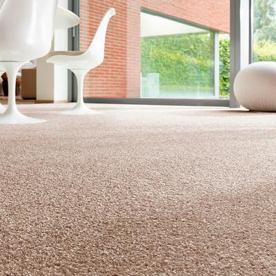 Teppichboden ANDIAMO "Rubinoy, Schlinge, Made in Belgium", braun (braun,beige), B:400cm H:8,5mm L:600cm, Kunstfaser, Teppiche, Breite 400 cm oder 500 cm, Wohnzimmer, strapazierfähig & robust Image