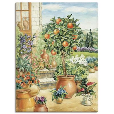 Wandbild ARTLAND "Orangenbaum im Garten", grün (farbe bild(er): grün), B:30cm H:40cm, Bilder, als Alubild, Outdoorbild, Leinwandbild, Poster, Wandaufkleber Image
