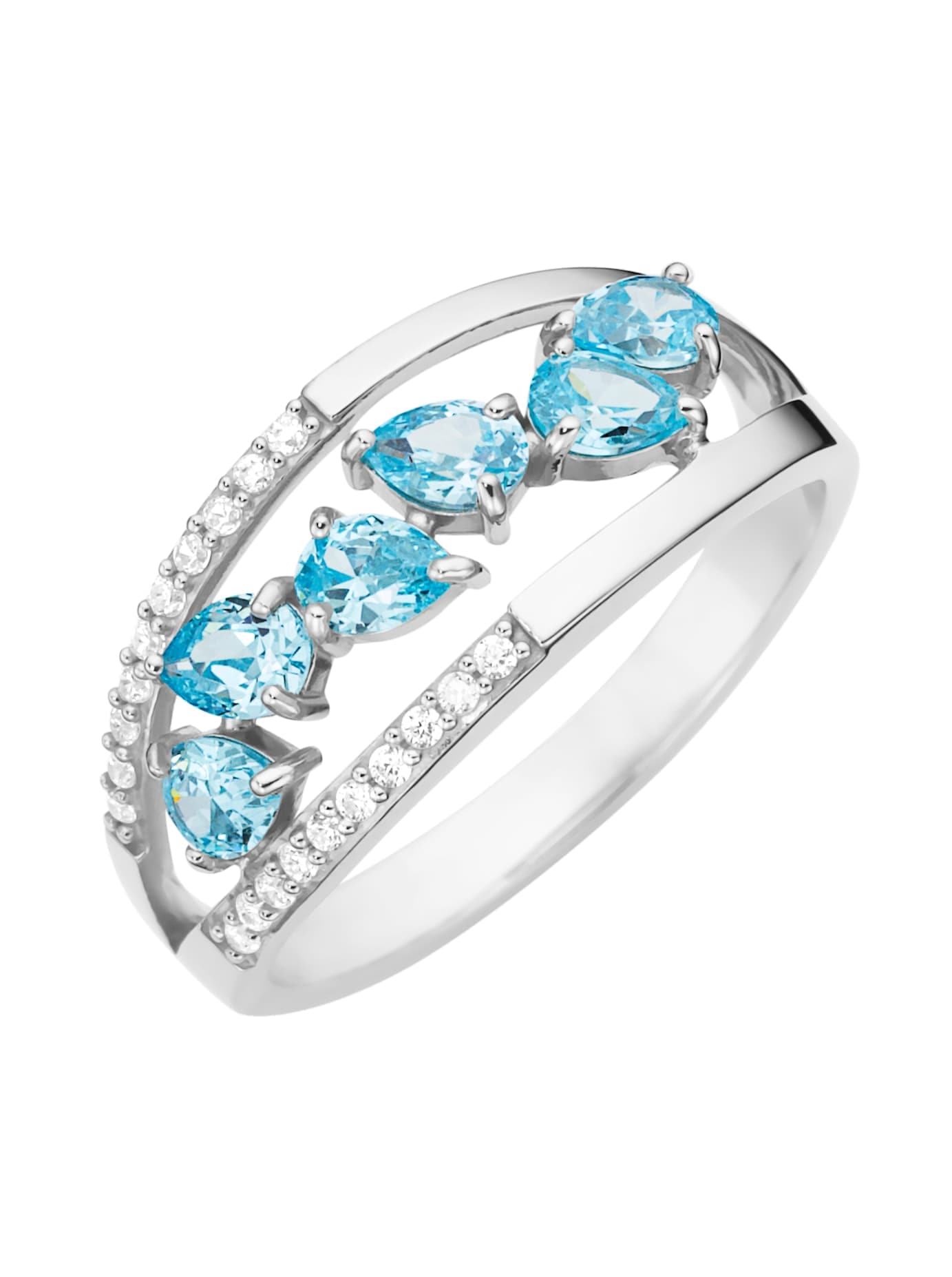 Fingerring LADY Gr. 19, silber (silber 925), Fingerringe, Damen, 19, Silber 925 (Sterlingsilber) Image