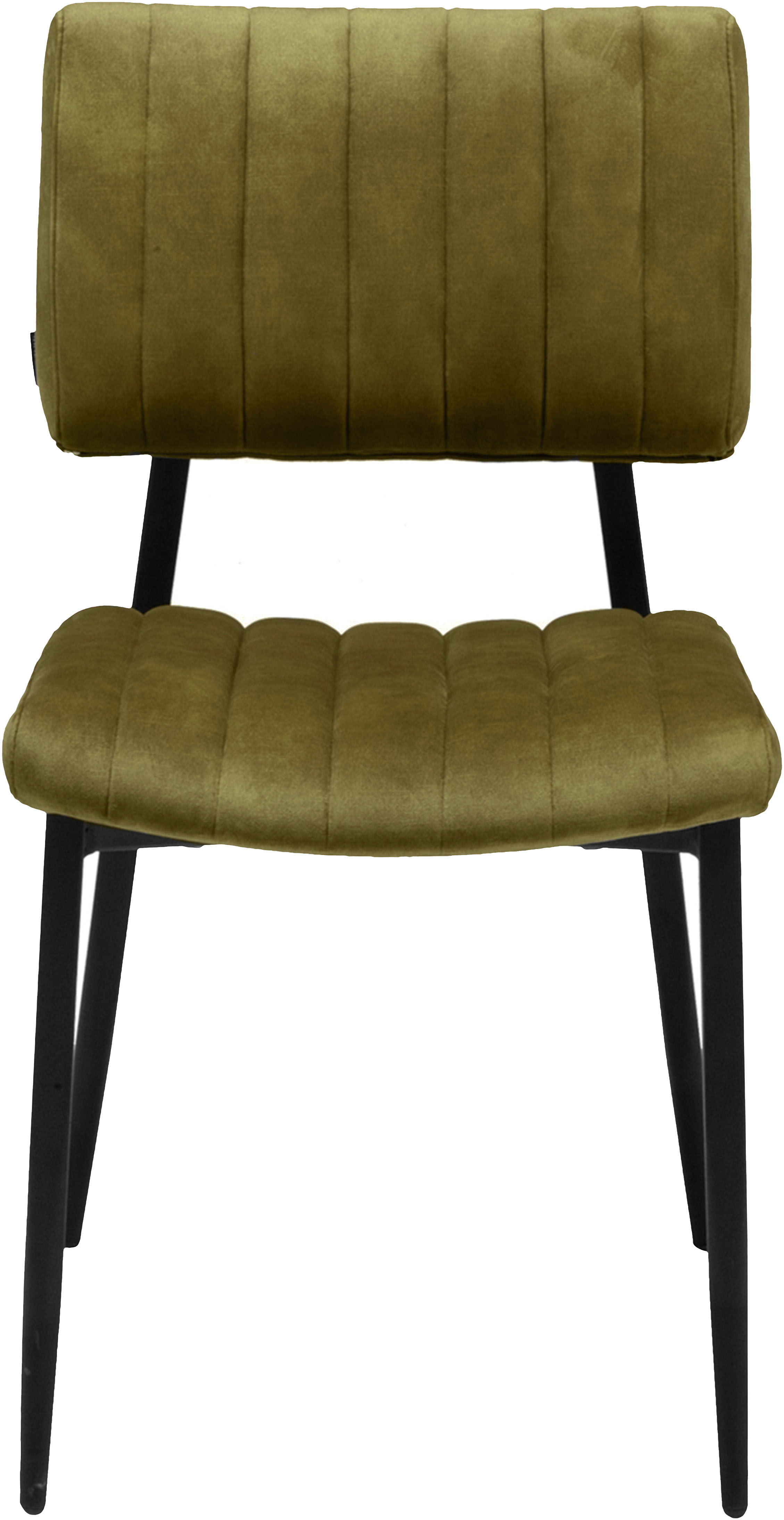 Esszimmerstuhl OMG DESIGN "Ivan", grün (moss, schwarz), B:46cm H:85cm T:62cm, Stühle, pflegeleichter Samtvelour Bezug, Küchenstuhl