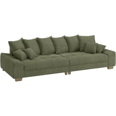 Big-Sofa MR. COUCH "Nikita II", grün, B:300cm H:88cm T:118cm, Stripes (92% Polyester / 8% Nylon), Sofas Image