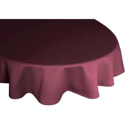 Tischdecke WIRTH "NEWBURY" Gr. 1, lila (aubergine), B:120cm L:160cm, Polyester, Baumwolle, Tischdecken, oval Image