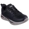 Slip-On Sneaker SKECHERS "ARCH FIT ORVAN", Herren, Gr. 48,5, schwarz, Leder, Lederimitat, casual, Schuhe, Schnürschuh, Trainingsschuh mit Glide Step