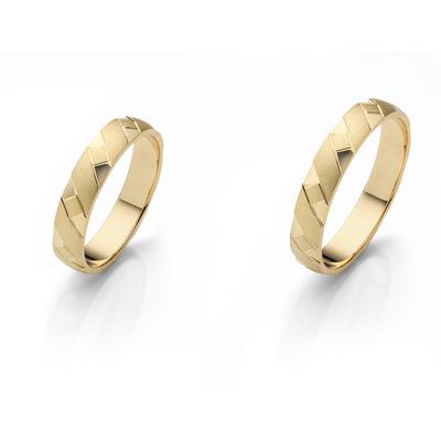 Trauring FIRETTI "Schmuck Geschenk Gold 375 Hochzeit Ehering Partnerring "LIEBE" Gr. 68, gold (gelbgoldfarben), Fingerringe, 68, Gelbgold 375, 4mm, Made in Germany Image