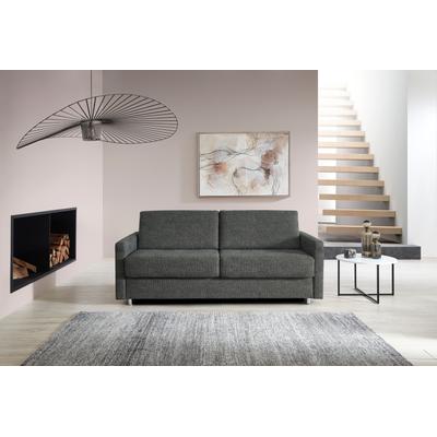Schlafsofa BALI "JUNARA, Dauerschläfer mit zweigeteiltem Lattenrost", grau, B:225cm H:18cm T:101cm, 100% PES, Sofas, 160er u. 180er Breite, 2 Matratzenvarianten Image