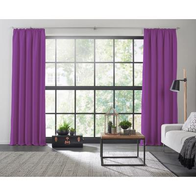 Vorhang WIRTH "Dim out" Gr. 9, lila, B:285cm H:225cm, Polyester, Gardinen Image