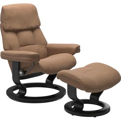 Relaxsessel STRESSLESS "Ruby", braun (latte batick), B:79cm H:98cm T:76cm, Leder PALOMA: Paloma ist ein durchgefärbtes Semianilin-Möbelleder mit natürlicher Narbung. Es wurde mit einer leichten Oberflächenbehandlung versehen, um es beständiger zu... Image