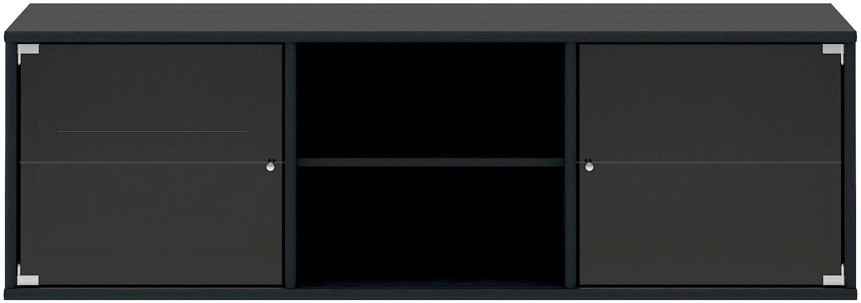 Hammel Furniture "Mistral, Hochwertig Schrank, hängend/stehend montierbar" mit zwei Glastüren, B: 133 cm, anpassungsbar Designmöbel