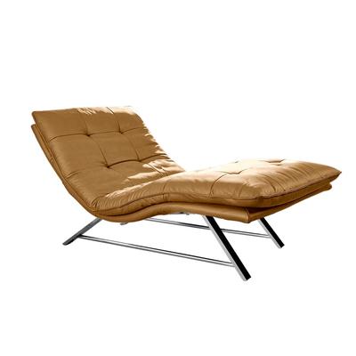 Relaxliege W.SCHILLIG "daily dreams", gelb (kurkuma z69), B:95cm H:91cm T:170cm, Longlife Xtra-Leder Z69: Das feinnarbige, gedeckte Softleder Z69 besticht durch seine außergewöhnliche Weichheit im trendigen u00bbVintage-Looku00ab, Hautstärke 0, 9 -... Image