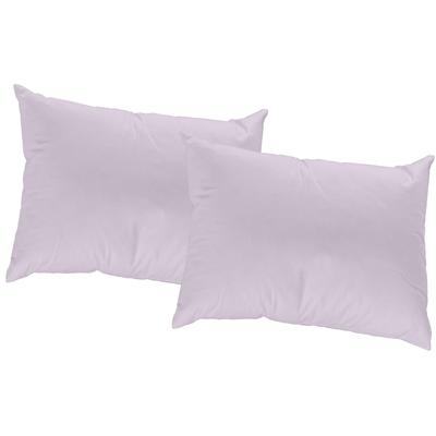 Dekokissen WIRTH "Peschiera" Gr. 2, lila (flieder, unifarben), B:50cm L:50cm, Polyester, Seide, Dekokissen_Sitzkissen_Kissenhüllen, Kissenhülle ohne Füllung, 2 Stück Image